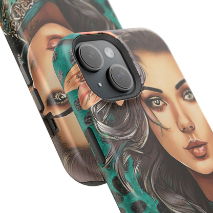 Vibrant Beauty Magnetic Tough Phone Case