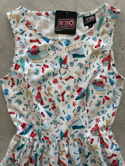 Winter Cheer Vintage Dress