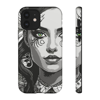 Green Eyed Devilish Beauty Tough Phone Case
