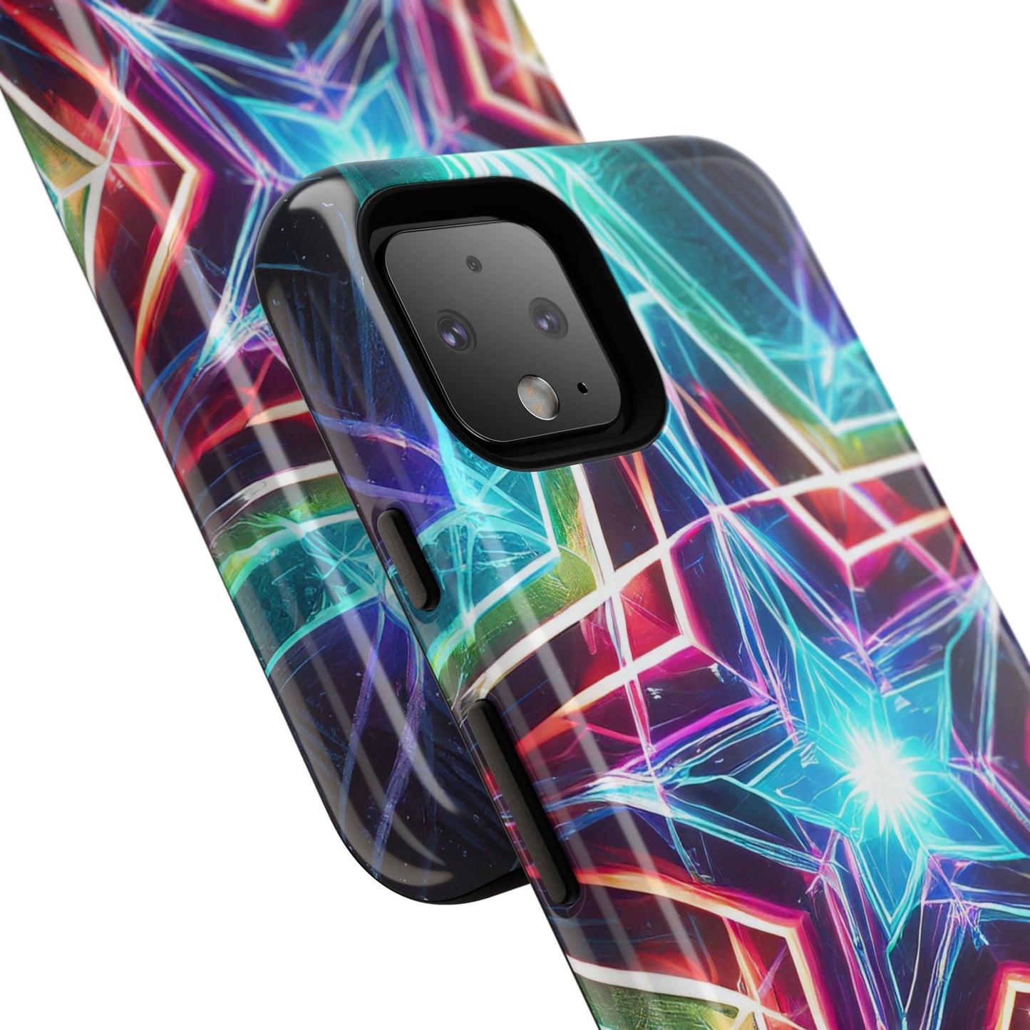 Neon Light Stars Tough Phone Case