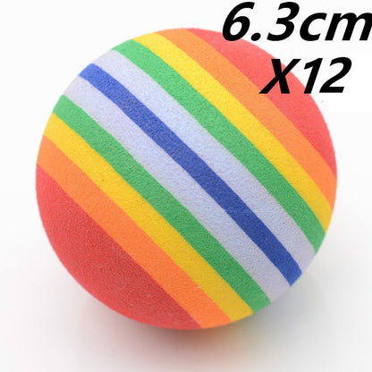Soft Rainbow Sponge Ball Toy