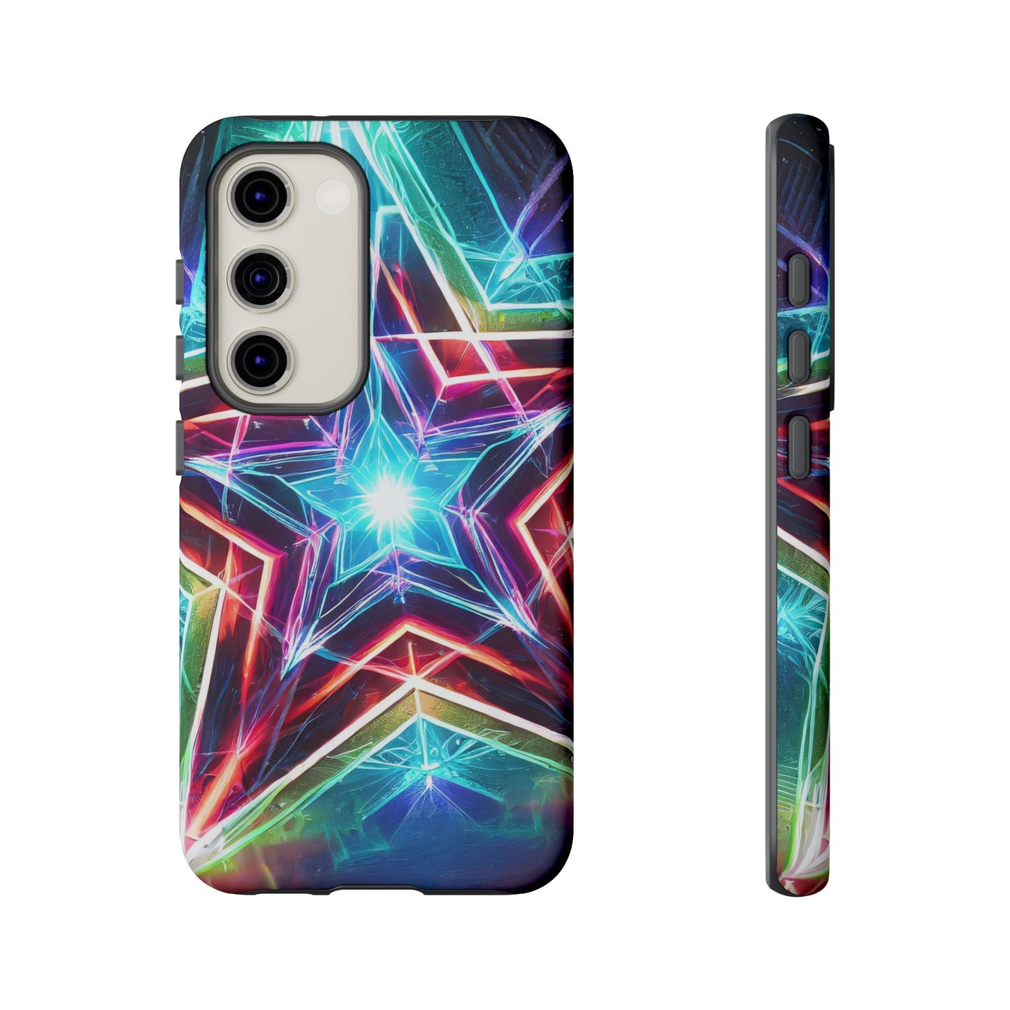Neon Light Stars Tough Phone Case
