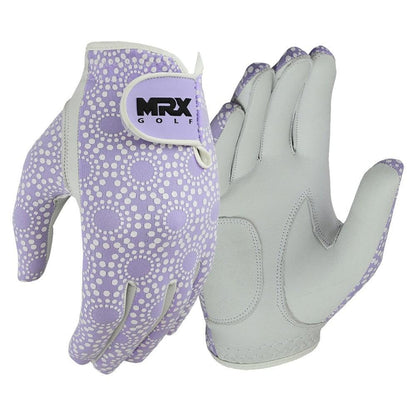 New Women Golf Gloves Cabretta Leather Purple