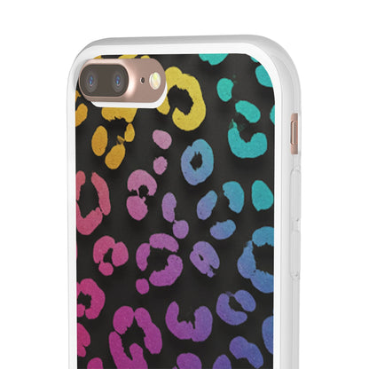 Vibrant Leopard Print Flexi Phone Case