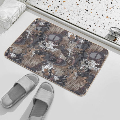 Timber Camouflage Bath Mat