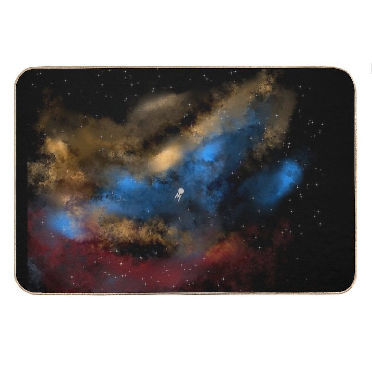 Star Trek - Boldy Going Digital Painting - StarTrek Bath Mat