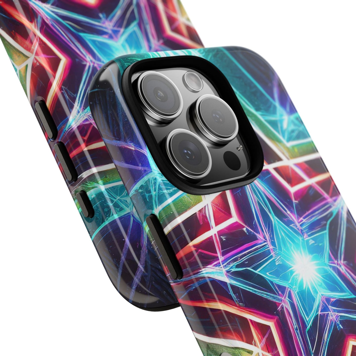 Neon Light Stars Tough Phone Case