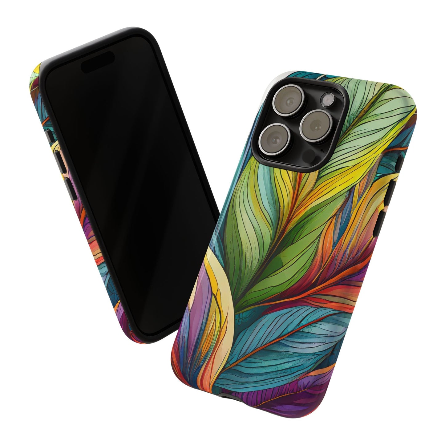 Vibrant Tropical Leaf Tough Phone Case