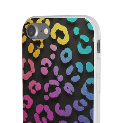 Vibrant Leopard Print Flexi Phone Case