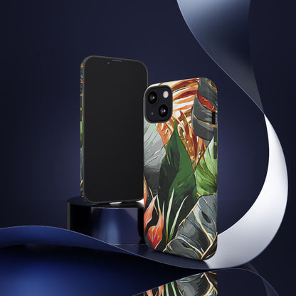 Tropical Leaf Tough Phone Case