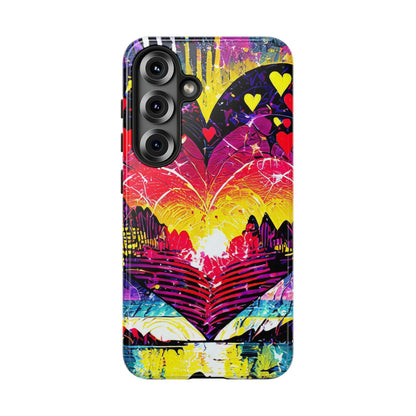 Vibrant Heart Sunset Tough Phone Case