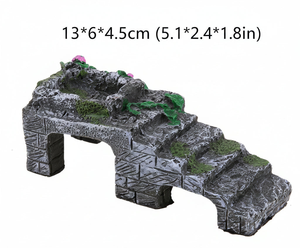 Mossy Rock Bridge Climbing Platform & Feeding Station