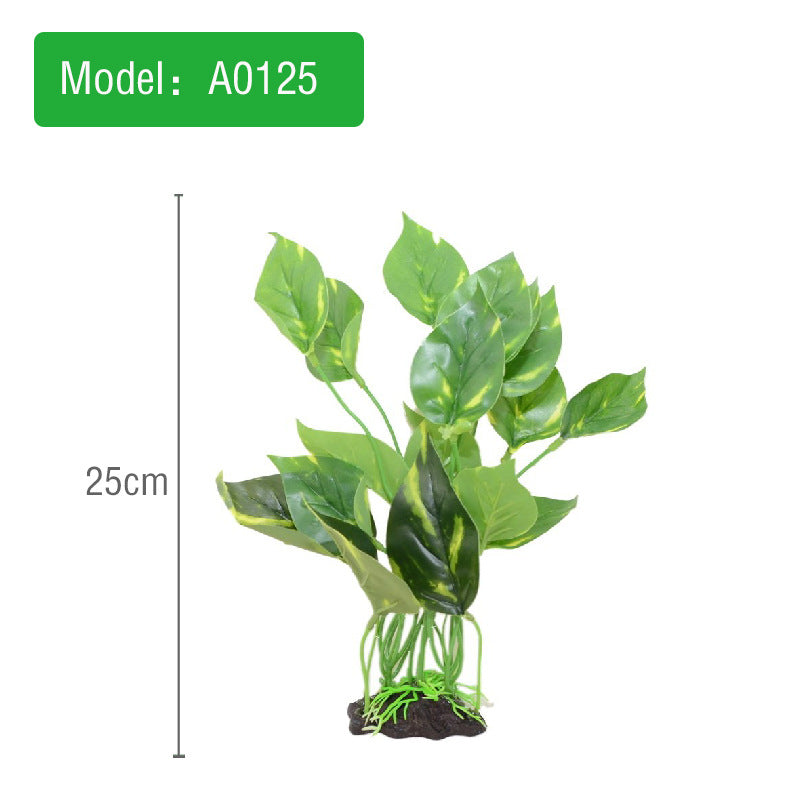 Weighted Artificial Terrarium & Aquarium Plant Decor