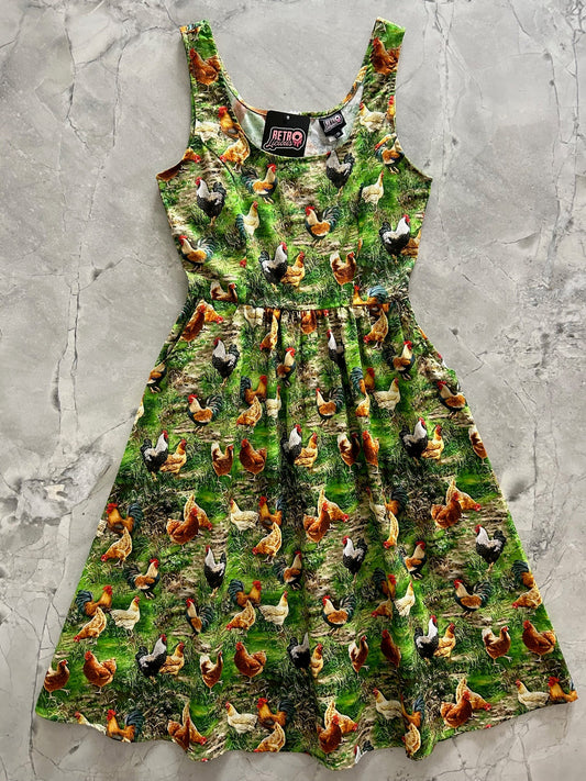 Spring Chicken Fit & Flare Dress - XS only, 1 left!