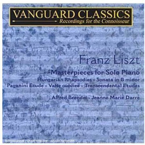 Liszt / Darre / Brendel - Masterpieces For Solo Piano 1 - Music CD