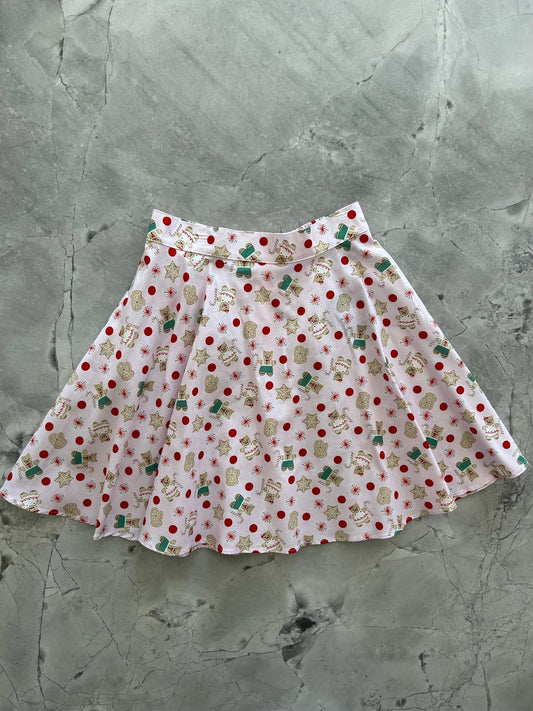 Gingerbread Kitties Skater Skirt - 4X only, 1 left!