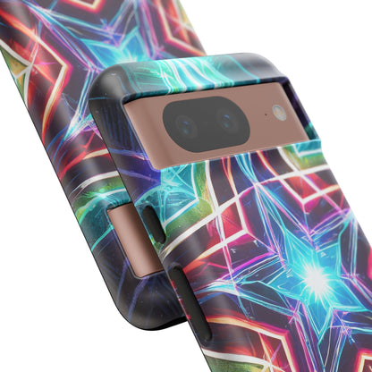 Neon Light Stars Tough Phone Case
