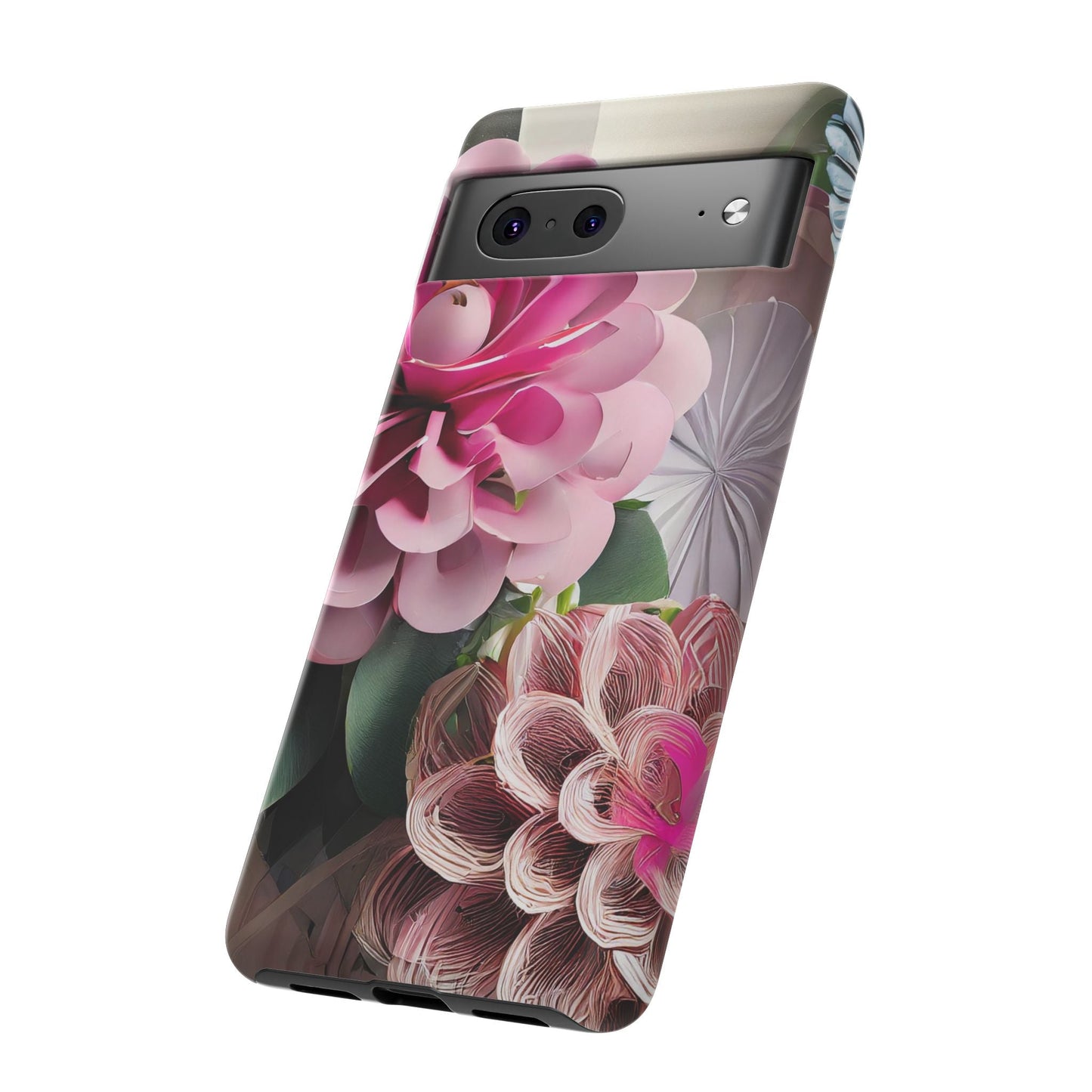 Elegant Paper Flowers Tough Phone Case
