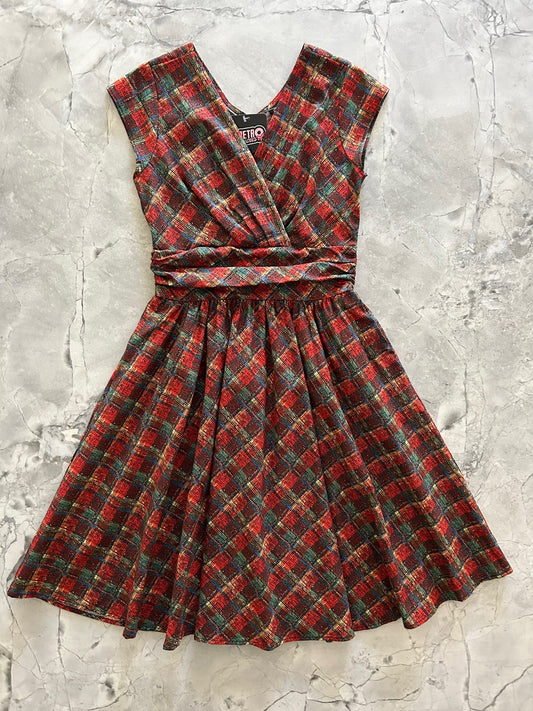Red Plaid Greta Dress