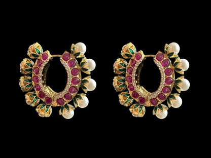DER718 Isha High quality Polki earrings included Bali style ( SHIPS IN 2 WEEKS  )