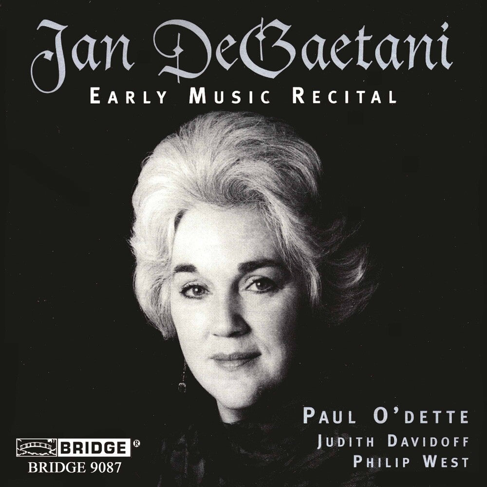 JAN DEGAETANI - Early Music Recital [CD]