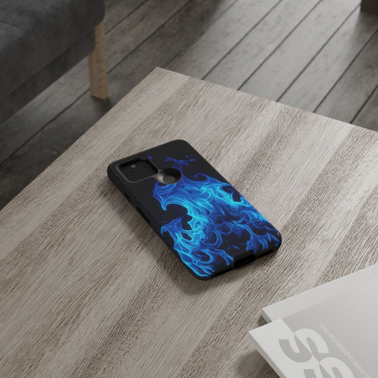 Blue Flames Tough  Phone Case