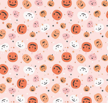 Pink Jack-o’-lantern Bow Top