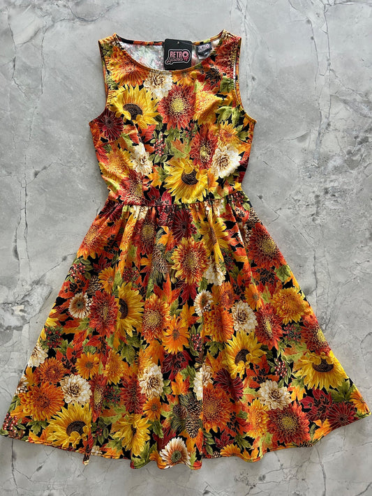 Sunflower Floral Vintage Dress - Triathlete Store