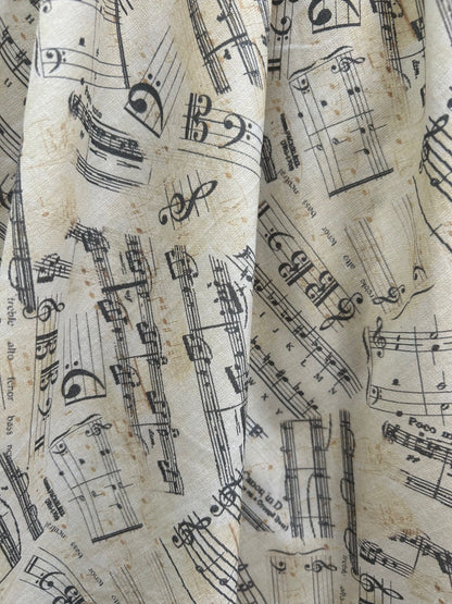 Elizabeth Dress in Music Notes- XL only, 1 left!