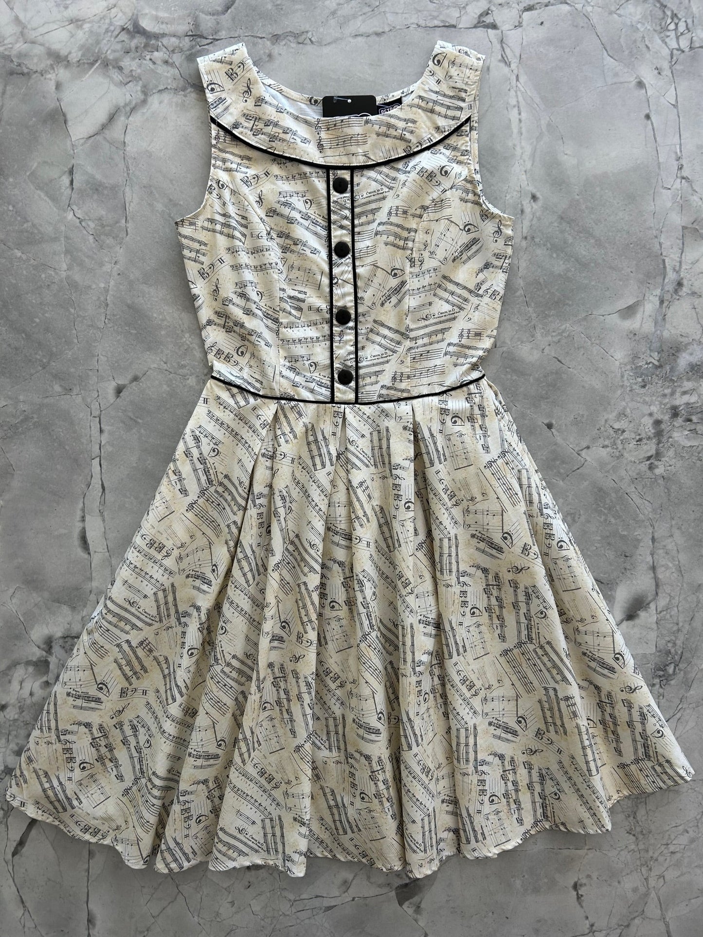 Elizabeth Dress in Music Notes- XL only, 1 left!
