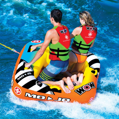 WOW Sports Mojo 1-2 Person Towable Water Tube For Pool and Lake (16-1060)
