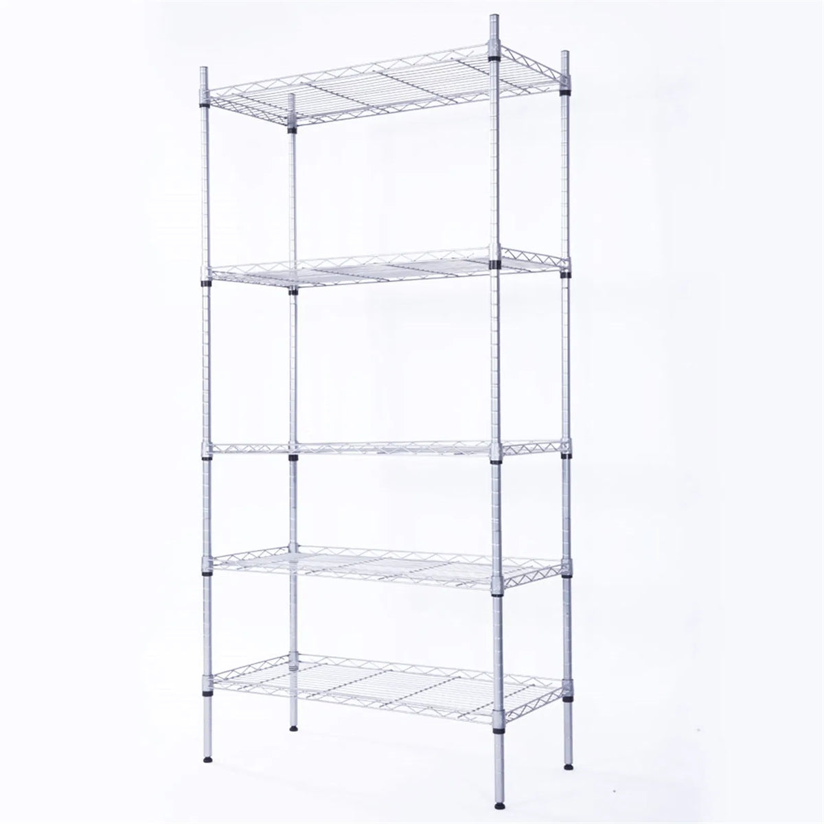 5-Tier Storage Rack with Safety Lip (29" × 13.4" × 59")