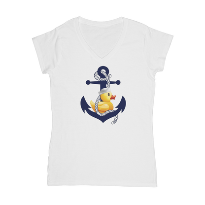 Ahoy Ducky Classic Women's V-Neck T-Shirt