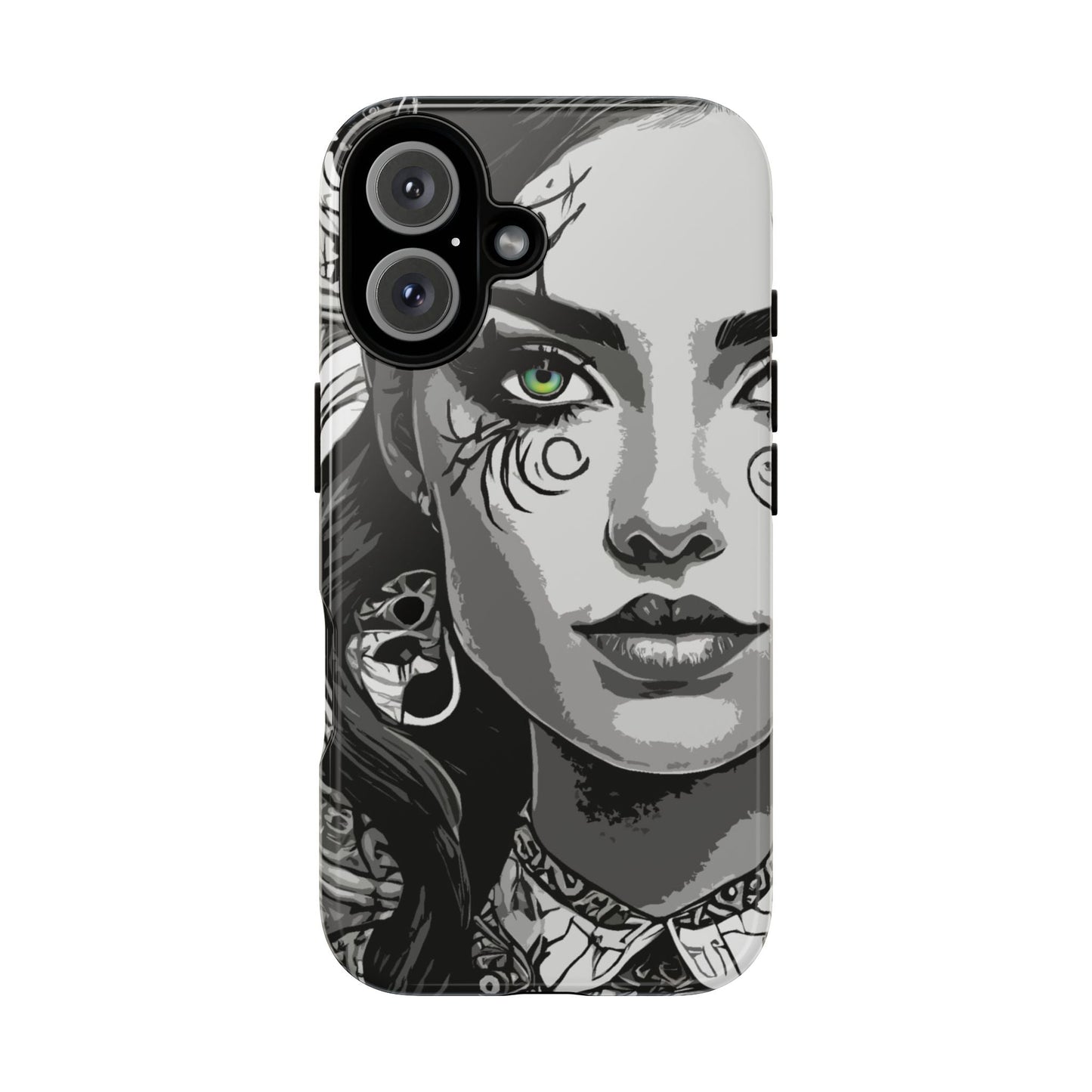 Green Eyed Devilish Beauty Tough Phone Case