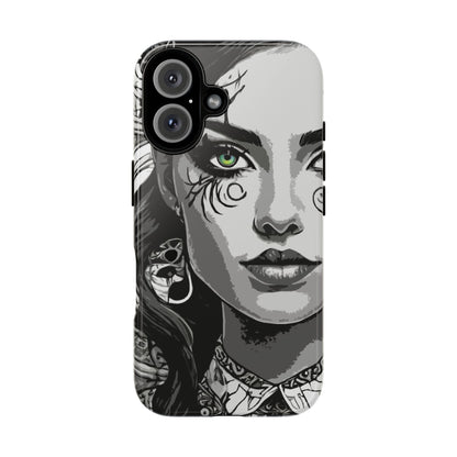Green Eyed Devilish Beauty Tough Phone Case