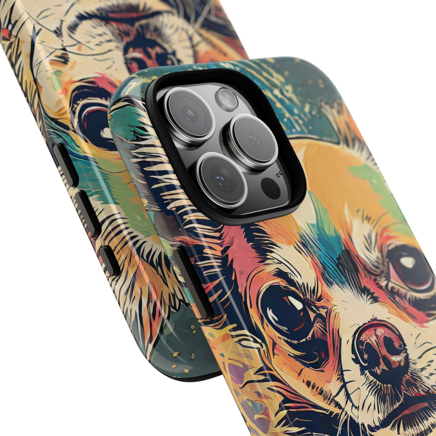 Abstract Chihuahua Tough Phone Cases