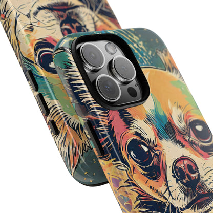 Abstract Chihuahua Tough Phone Cases