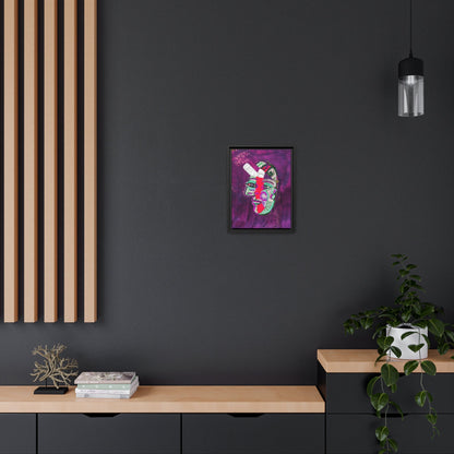 LOVE PILL PYSOP Matte Canvas, Black Frame