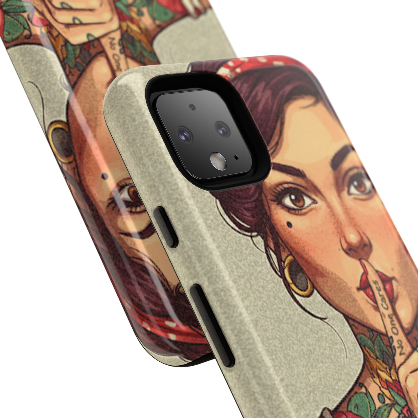 Shh No One Cares Tough Phone Case