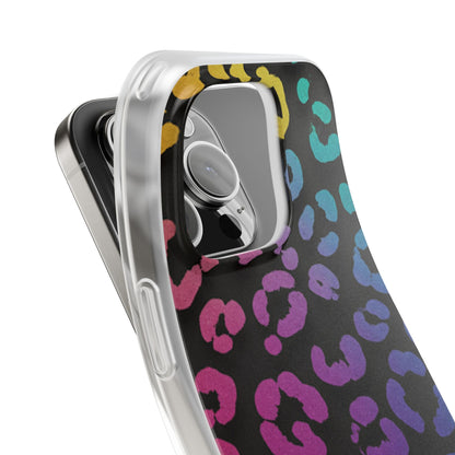 Vibrant Leopard Print Flexi Phone Case