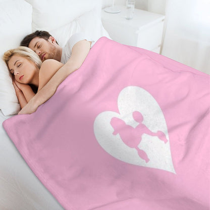 POODLE T SHIRT Throw Blanket