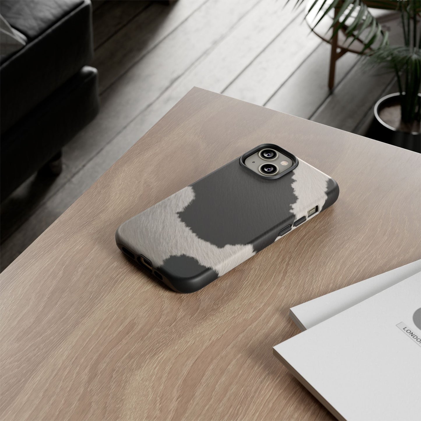 Stylish Cow Print Tough Phone Case