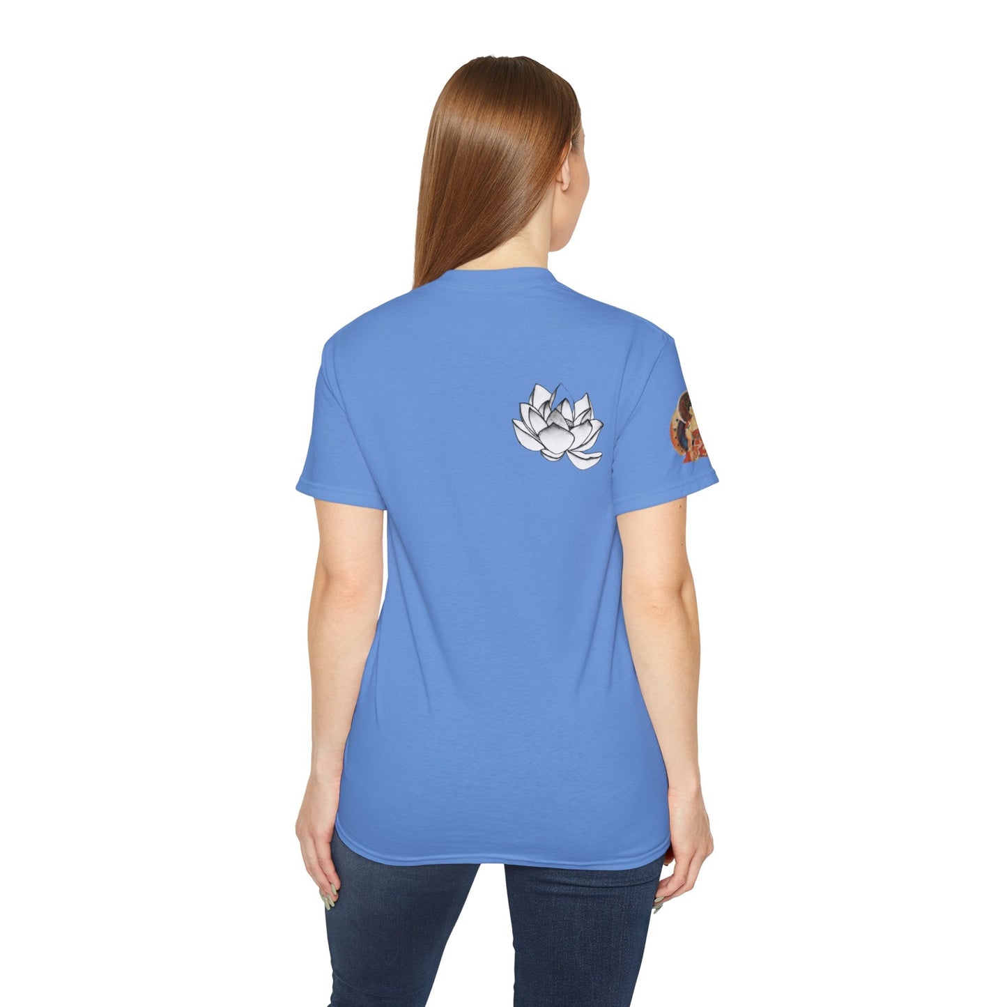 Fine Art Buddha Chalk Drawing Print Unisex Ultra Cotton Tee