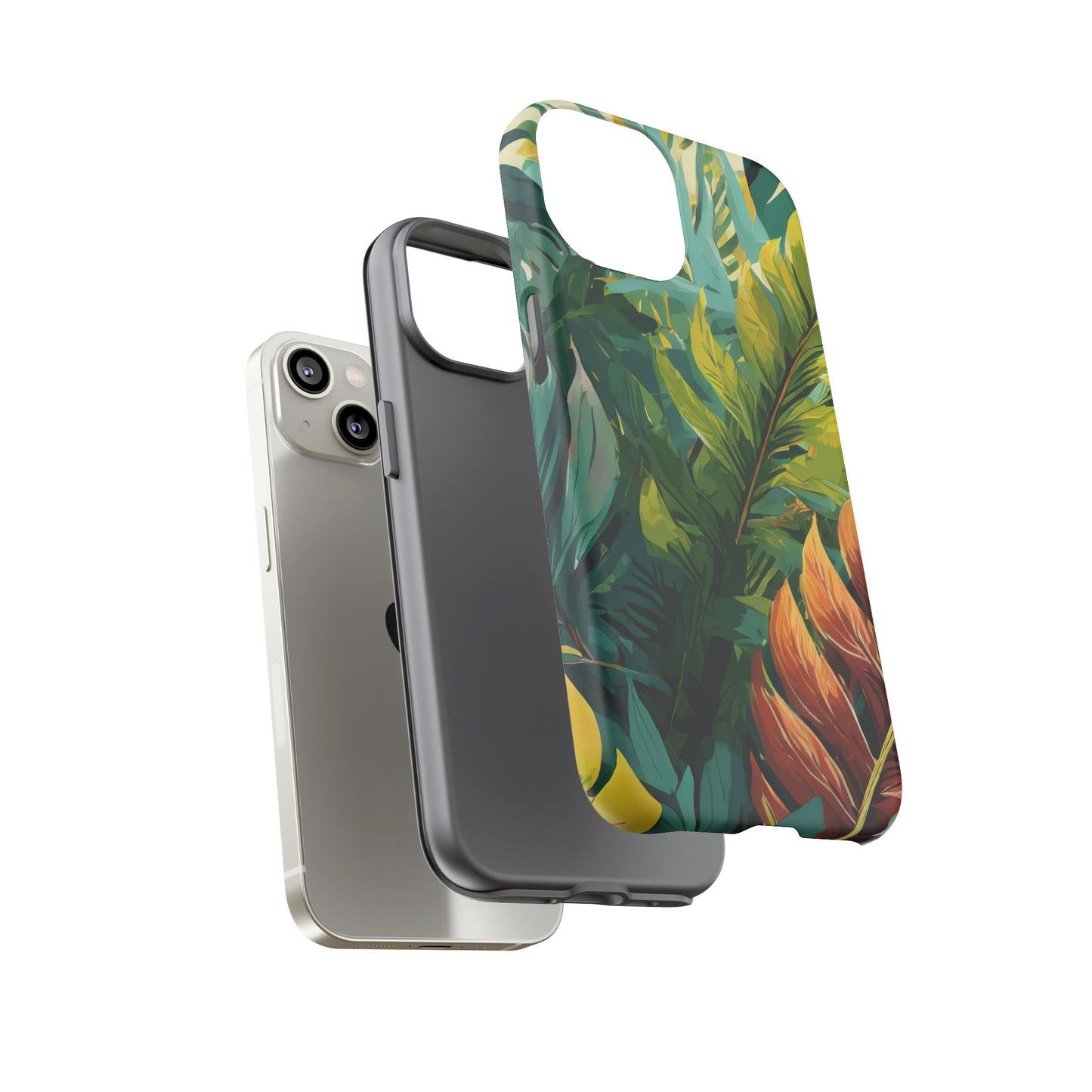 Tropical Leaf Tough Phone Case