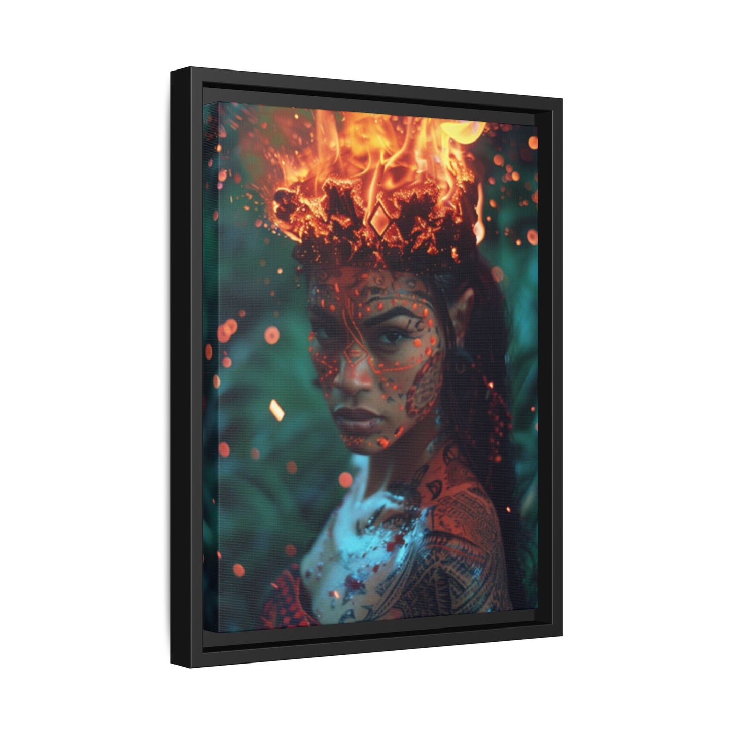 Tūtū Pele Aziza & Fae Matte Canvas Framed