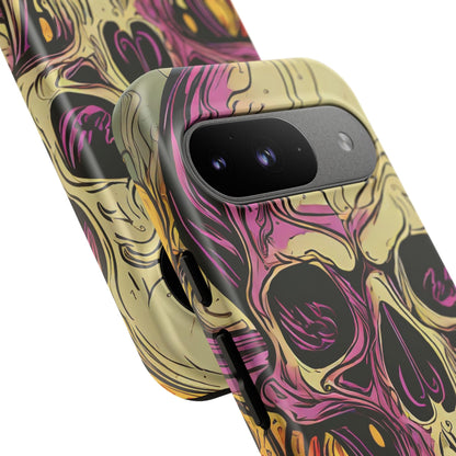 Abstract Purple Skull Tough Phone Case