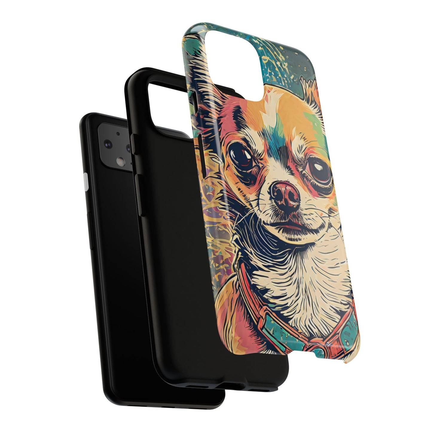Abstract Chihuahua Tough Phone Cases