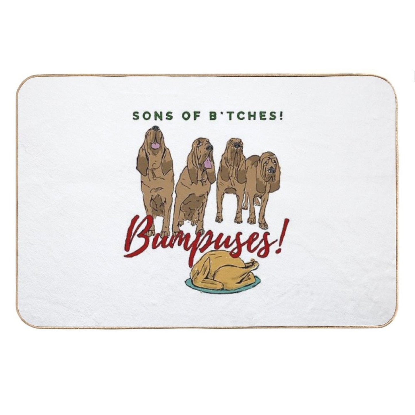 Christmas Story Bumpuses Bloodhounds Bath Mat