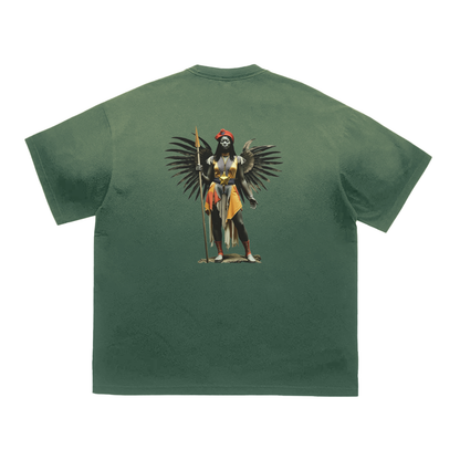 Amaru Khan Stars Deux Vintage Washed Tiger Stripes Dyed Gradient T-Shirt