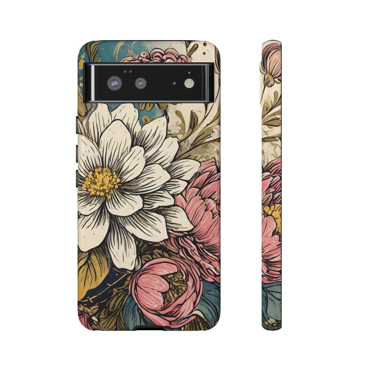 Beautiful White Floral Tough Case